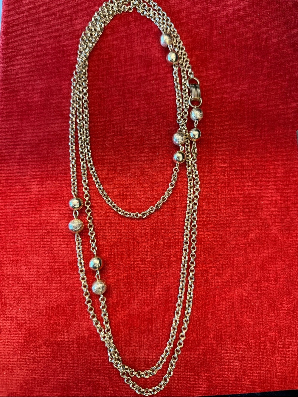 Vintage Judith Ripka Inspired 64” Long Station Chain Necklace or Belt